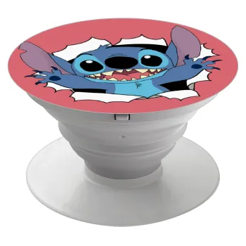 Stitch hello!!!, Phone Holders Stand  Λευκό Βάση Στήριξης Κινητού στο Χέρι