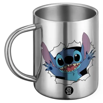 Stitch hello!!!, BIG Mug Stainless steel double wall (450ml)