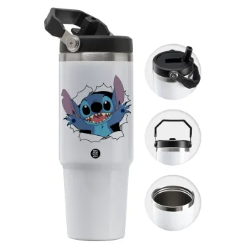 Stitch hello!!!, Θερμός Ανοξείδωτο 30oz με χερούλι