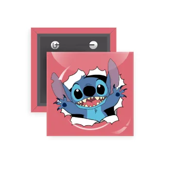 Stitch hello!!!, Κονκάρδα παραμάνα τετράγωνη 5x5cm