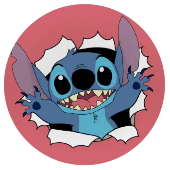 Stitch hello!!!, Mousepad Στρογγυλό 20cm