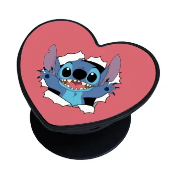 Stitch hello!!!, Phone Holders Stand  καρδιά Μαύρο Βάση Στήριξης Κινητού στο Χέρι