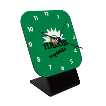 ΠΑΣΟΚ το ορθόδοξο, Επιτραπέζιο ρολόι ξύλινο με δείκτες (10cm)