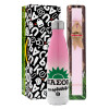Easter Set, Metallic pink/white (Stainless steel) thermos, double-walled, 500ml & aromatic flat Easter candle (30cm) (PINK)