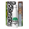 Easter Set, metallic stainless thermos bottle (500ml) & scented flat Easter candle (30cm) (GRAY)