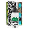 Easter Set, metallic aluminum water bottle (500ml) & scented flat candle (30cm) (TURQUOISE)