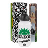 Easter Set, metallic aluminum water bottle (500ml) & aromatic flat Easter candle (30cm) (GRAY)