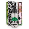 Easter Set, metallic Silver aluminum water bottle (500ml) & scented flat Easter candle (30cm) (PINK)