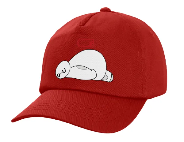 Baymax battery low — Πεντάφυλλο Καπέλο Ενηλίκων Baseball, 100% Βαμβακερό,  Κόκκινο (ΒΑΜΒΑΚΕΡΟ, ΕΝΗΛΙΚΩΝ, UNISEX, ONE SIZE)