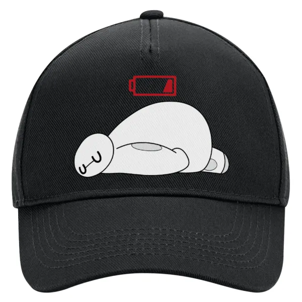 Baymax battery low — Καπέλο Ενηλίκων Ultimate ΜΑΥΡΟ, (100% ΒΑΜΒΑΚΕΡΟ DRILL, ΕΝΗΛΙΚΩΝ, UNISEX, ONE SIZE)
