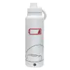 1L Stainless Steel Thermal Bottle with Phone Holder & Double Wall Insulation