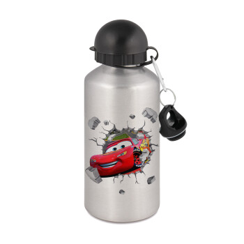 Brick McQueen, Metallic water jug, Silver, aluminum 500ml