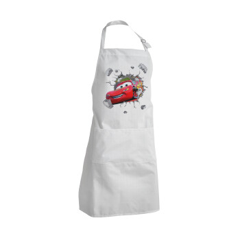 Brick McQueen, Adult Chef Apron (with sliders and 2 pockets)