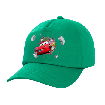 Brick McQueen, Καπέλο Ενηλίκων Baseball, 100% Βαμβακερό,  Πράσινο (ΒΑΜΒΑΚΕΡΟ, ΕΝΗΛΙΚΩΝ, UNISEX, ONE SIZE)