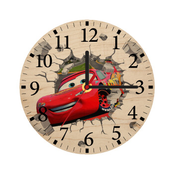 Brick McQueen, Ρολόι τοίχου ξύλινο plywood (20cm)