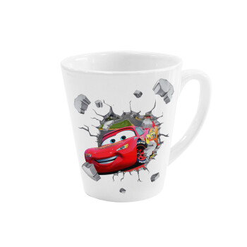 Brick McQueen, Κούπα κωνική Latte Λευκή, κεραμική, 300ml