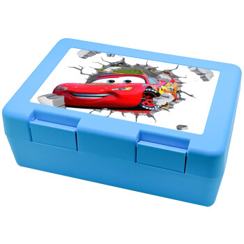 Brick McQueen, Children's cookie container LIGHT BLUE 185x128x65mm (BPA free plastic)