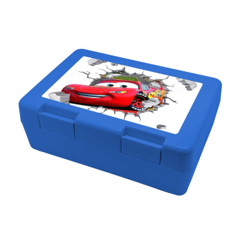Brick McQueen, Παιδικό δοχείο κολατσιού ΜΠΛΕ 185x128x65mm (BPA free πλαστικό)
