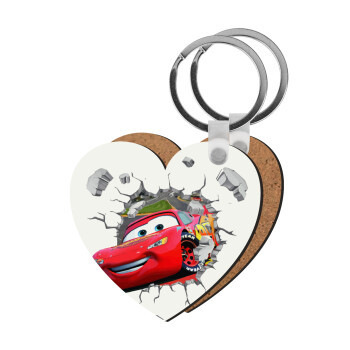 Brick McQueen, Μπρελόκ Ξύλινο καρδιά MDF