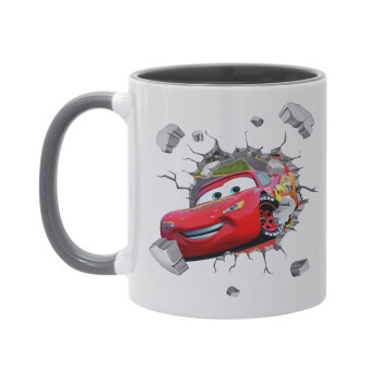 Brick McQueen, Κούπα χρωματιστή γκρι, κεραμική, 330ml