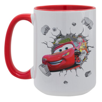 Brick McQueen, Κούπα Mega 15oz, κεραμική Κόκκινη, 450ml