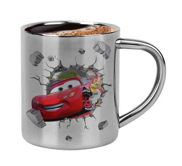 Αγωνιστικό αυτοκίνητο Κεραυνός — Double-wall metal cup for espresso (220ml)