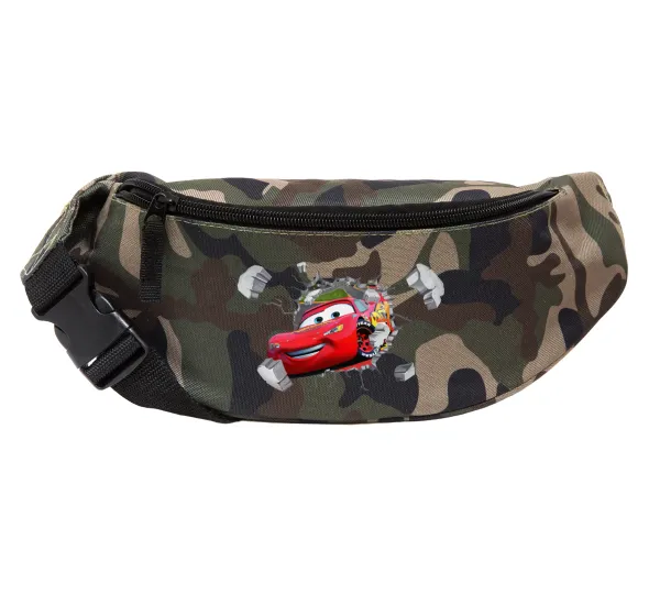 Αγωνιστικό αυτοκίνητο Κεραυνός — Unisex waist bag (banana) in Jungle camouflage color with 2 pockets