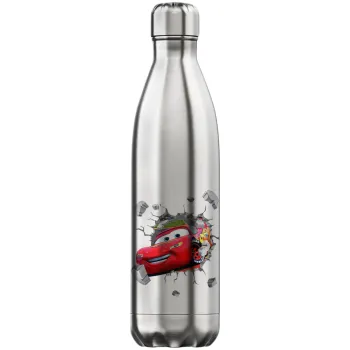 Brick McQueen, Μεταλλικό παγούρι θερμός Inox (Stainless steel), διπλού τοιχώματος, 750ml