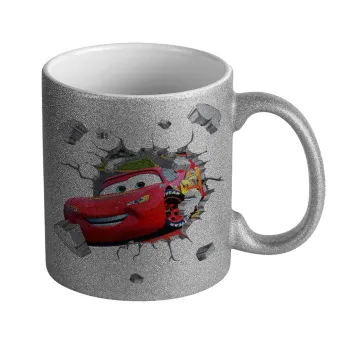 Brick McQueen, Κούπα Ασημένια Glitter που γυαλίζει, κεραμική, 330ml