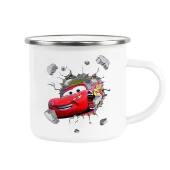 Brick McQueen, Metallic enamel cup white 360ml