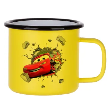 Brick McQueen, Κούπα Μεταλλική εμαγιέ ΜΑΤ Κίτρινη 360ml