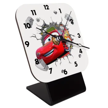 Brick McQueen, Επιτραπέζιο ρολόι ξύλινο με δείκτες (10cm)