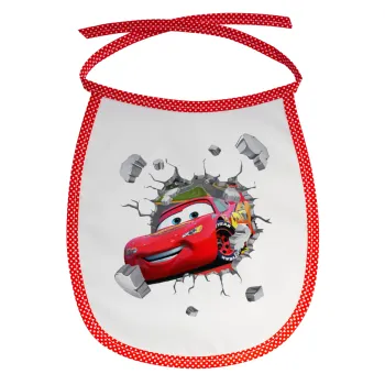 Brick McQueen, Σαλιάρα μωρού αλέκιαστη με κορδόνι Κόκκινη