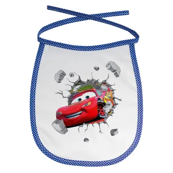 Brick McQueen, Σαλιάρα μωρού αλέκιαστη με κορδόνι Μπλε