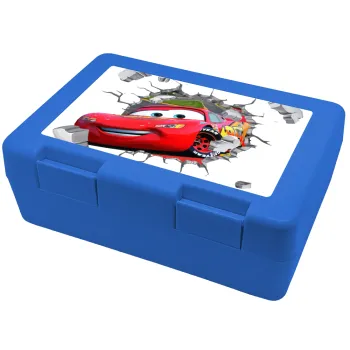 Brick McQueen, Children's cookie container BLUE 185x128x65mm (BPA free plastic)