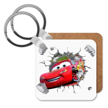 Brick McQueen, Μπρελόκ Ξύλινο τετράγωνο MDF