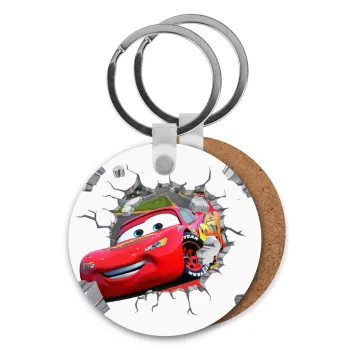 Brick McQueen, Μπρελόκ Ξύλινο στρογγυλό MDF Φ5cm