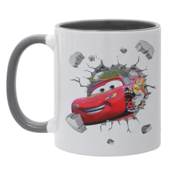 Brick McQueen, Κούπα χρωματιστή γκρι, κεραμική, 330ml