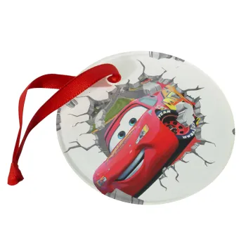 Brick McQueen, Christmas ornament glass 9cm