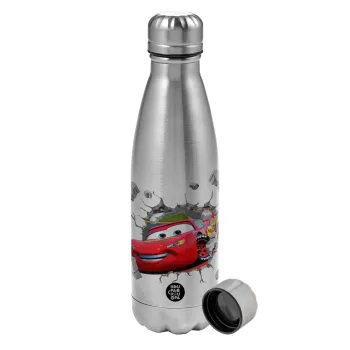 Brick McQueen, Metallic water bottle, stainless steel, 750ml