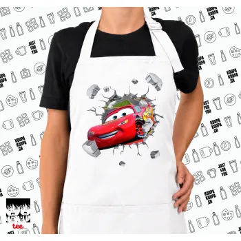 Brick McQueen, Ποδιά μακριά Σεφ ολόσωμη με τσέπες white (ΕΝΗΛΙΚΩΝ)