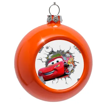 Brick McQueen, Orange Christmas tree ornament bauble 8cm