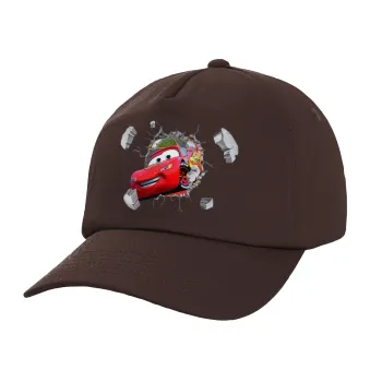 Brick McQueen, Adult Baseball Cap, 100% Cotton, Chocolate (COTTON, ADULT, UNISEX, ONE SIZE)