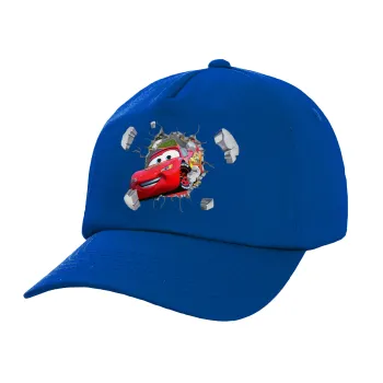 Brick McQueen, Twill Καπέλο παιδικό ΜΠΛΕ (100% ΒΑΜΒΑΚΕΡΟ, ΠΑΙΔΙΚΟ, UNISEX)