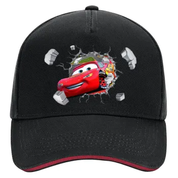 Brick McQueen, DRILL Adult Ultimate Hat BLACK/RED, (100% COTTON, ADULT, UNISEX, ONE SIZE)