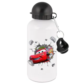 Brick McQueen, Μεταλλικό παγούρι νερού, Λευκό, αλουμινίου 500ml