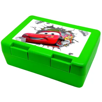 Brick McQueen, Children's cookie container GREEN 185x128x65mm (BPA free plastic)