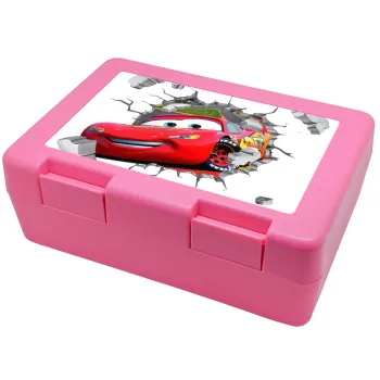 Brick McQueen, Children's cookie container PINK 185x128x65mm (BPA free plastic)