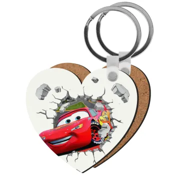 Brick McQueen, Μπρελόκ Ξύλινο καρδιά MDF