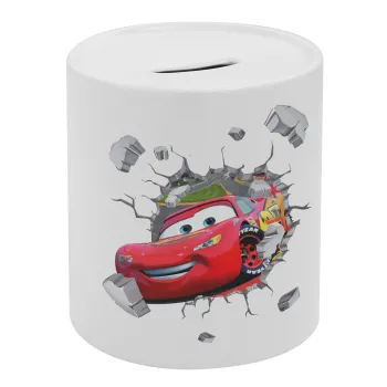 Brick McQueen, Κουμπαράς πορσελάνης με τάπα